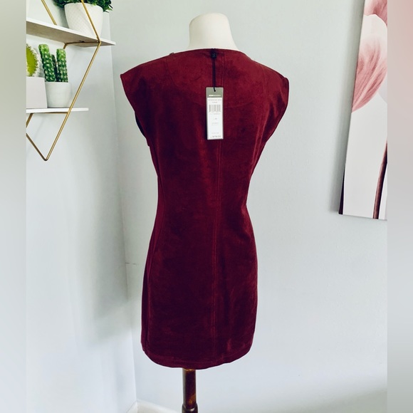 NWT! BCBGMaxAzria • Karlee Mini Dress • Faux Suede Dress • XS • Retail $178 - Picture 13 of 15